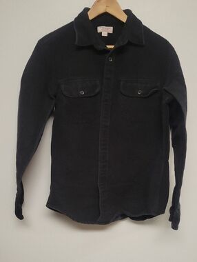 J. Crew Wallace & Barnes Black Button-Up Shirt Jacket